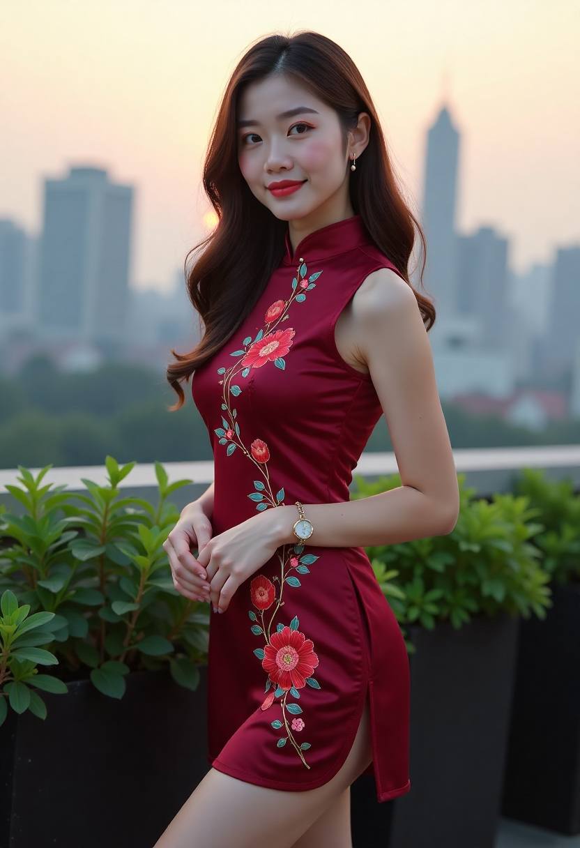 轮渡甲板夜色